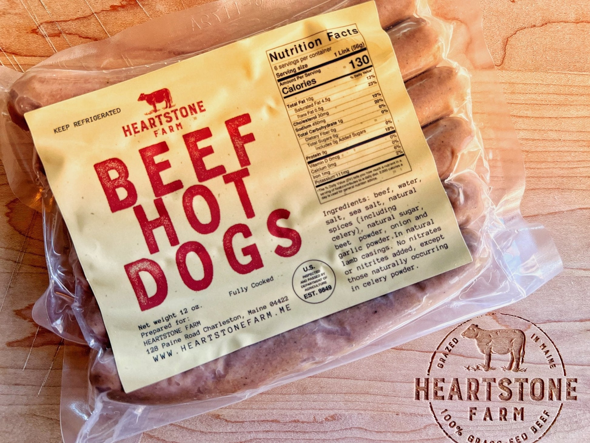 All-Beef Hot Dogs (NEW!) - Heartstone Farm