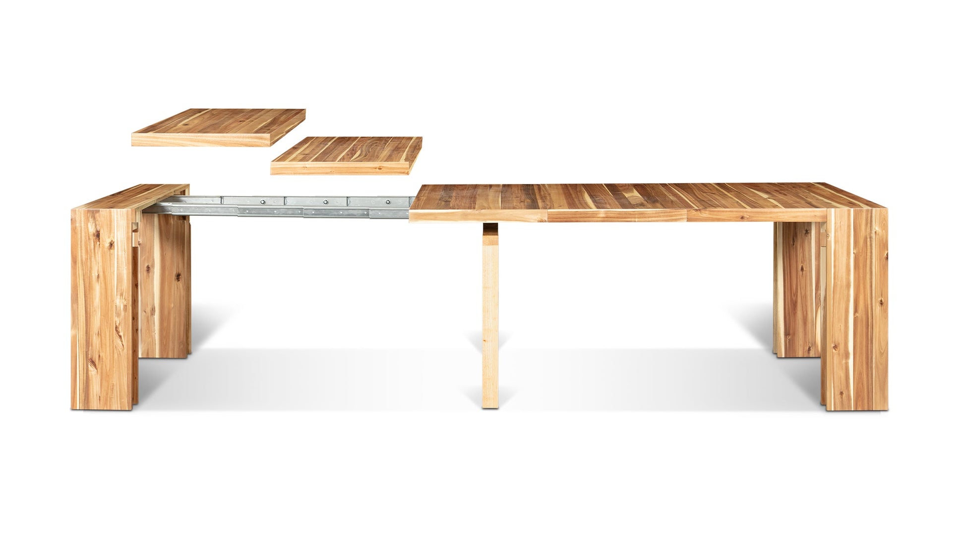 Transformer Table Showing Removable Panels - Australian Acacia