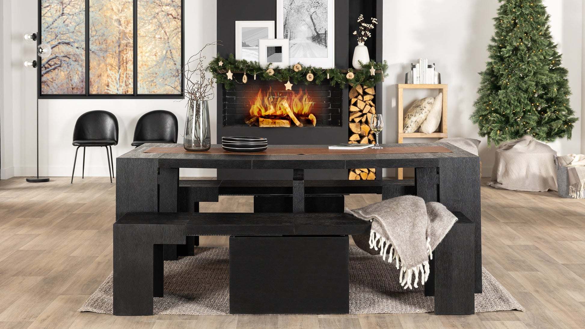 Canadian Dark Oak::Gallery::Expanded Canadian Dark Oak Transformer Table