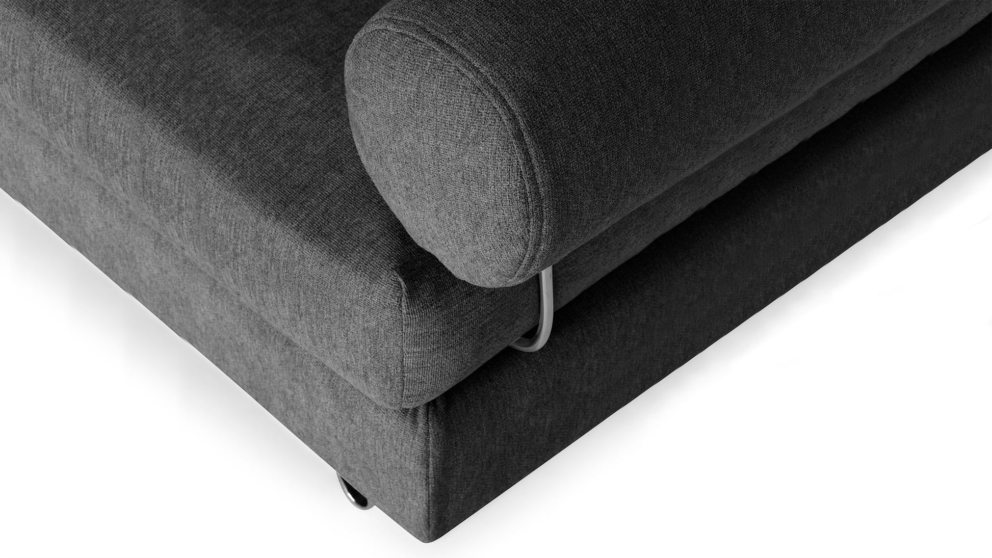 Charcoal Grey - Fabric::Gallery::Transformer Couch 10 seater close up