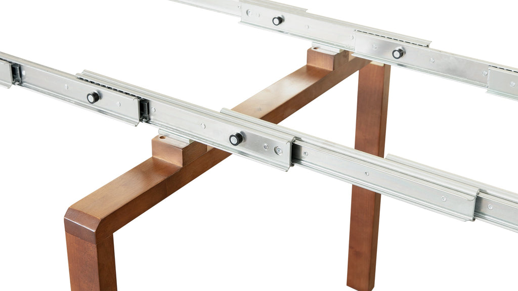 American Mahogany::Gallery::American Mahogany Transformer Table Showing Table Hardware