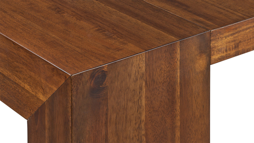 American Mahogany::Gallery::American Mahogany Transformer Table and Bench Wood Close Up