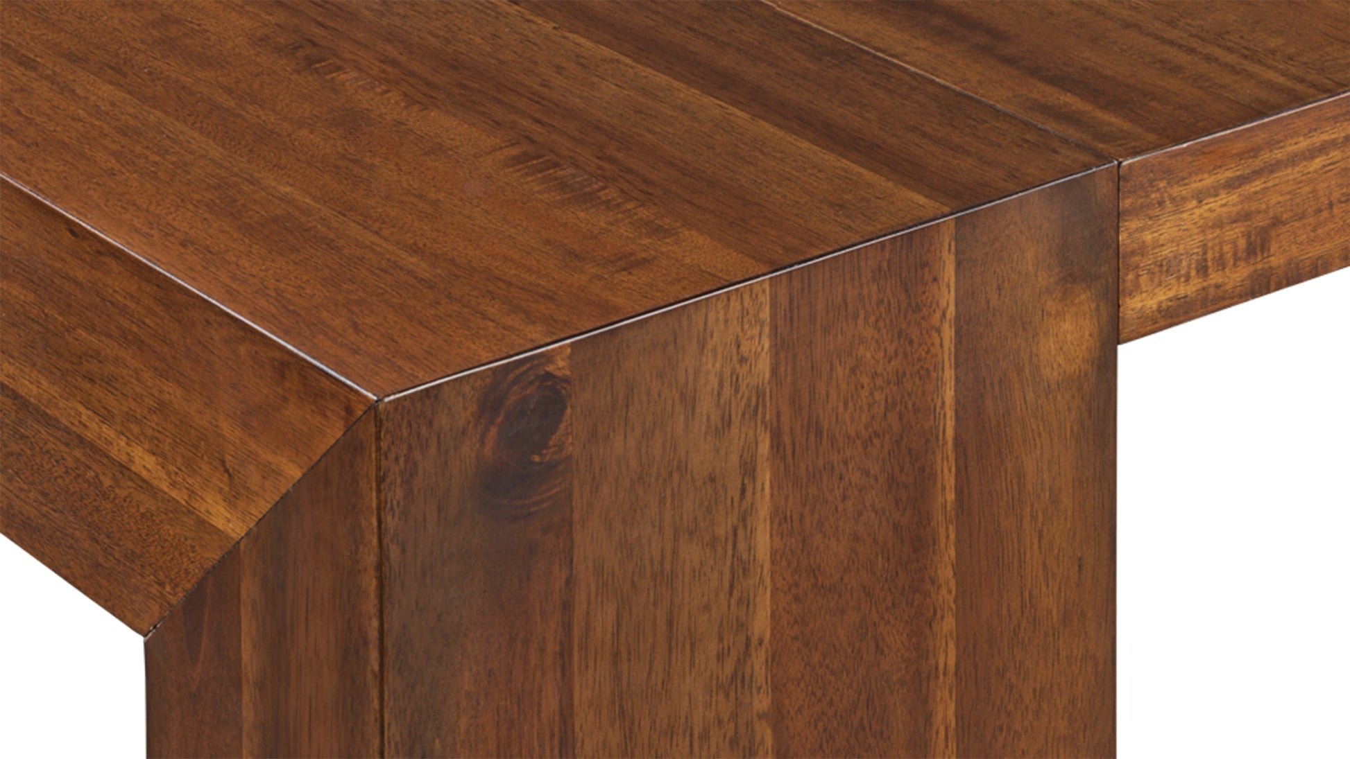 American Mahogany::Gallery::American Mahogany Transformer Table and Bench Wood Close Up