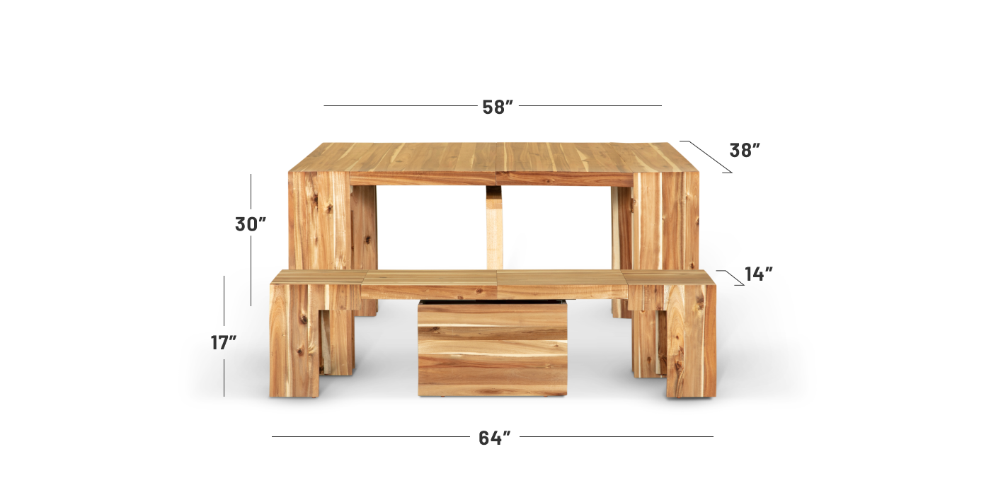 Australian Acacia::Specs::Length: 2 panel
