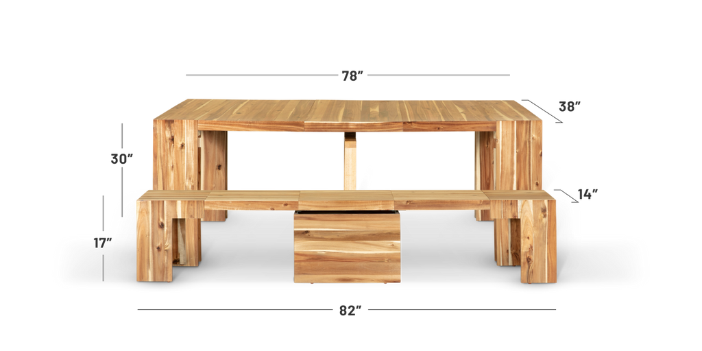 Australian Acacia::Specs::Length: 3 panel