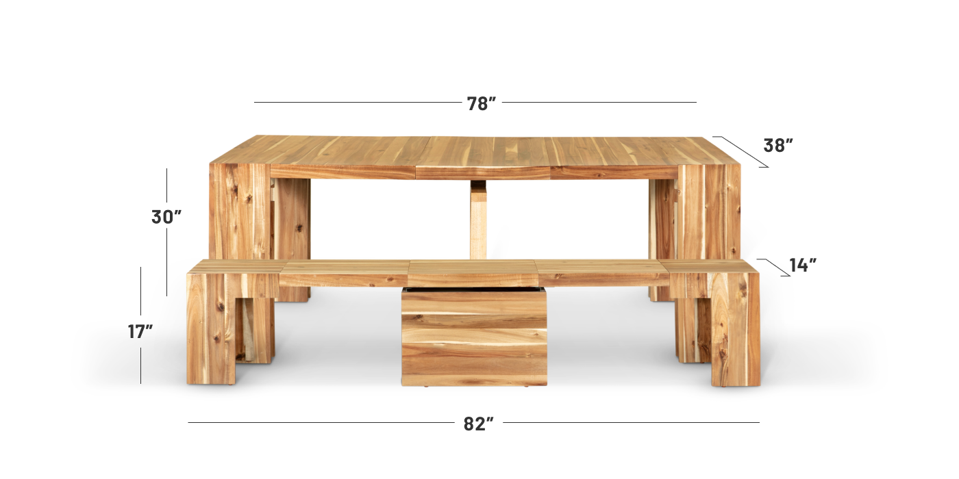 Australian Acacia::Specs::Length: 3 panel