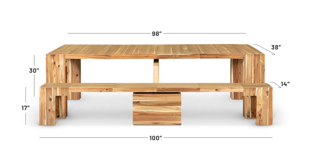 Australian Acacia::Specs::Length: 4 panel