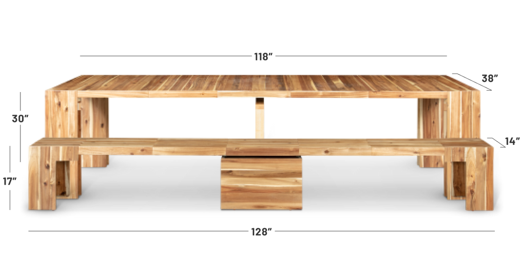 Australian Acacia::Specs::Length: 5 panel