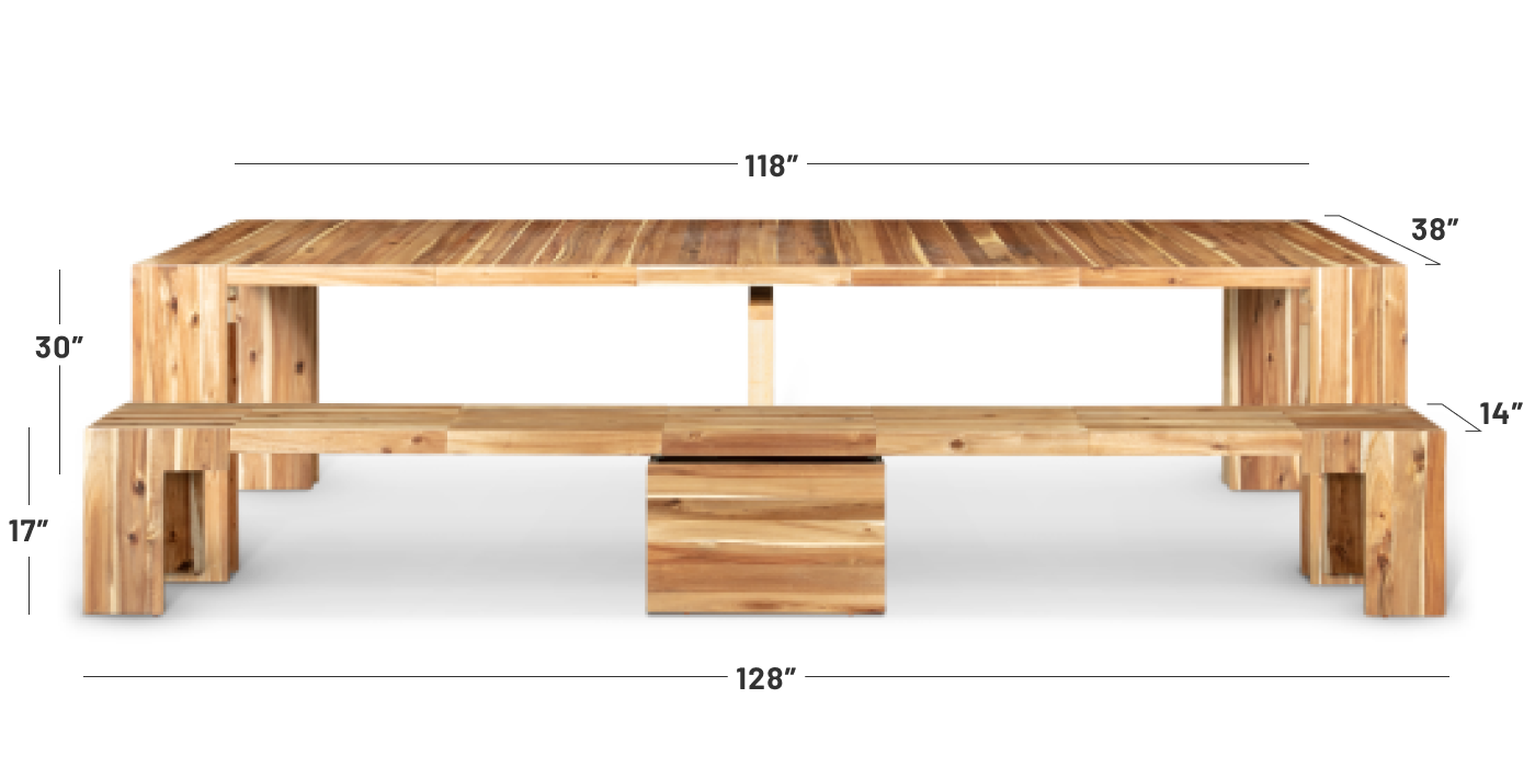 Australian Acacia::Specs::Length: 5 panel