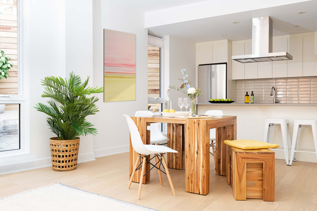 Australian Acacia::Lifestyle::Australian Acacia Dining Set in a beautiful kitchen