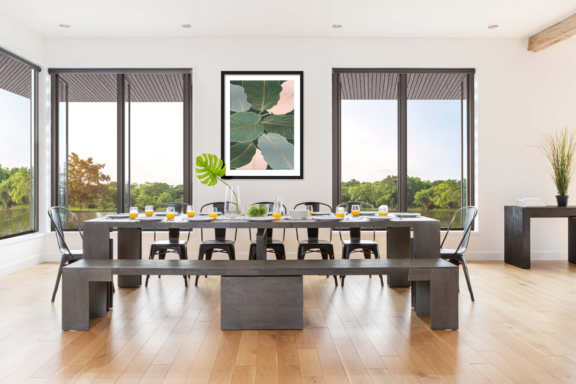 Siberian Birch::Lifestyle::Informal table setting on the Siberian Birch Dining Set