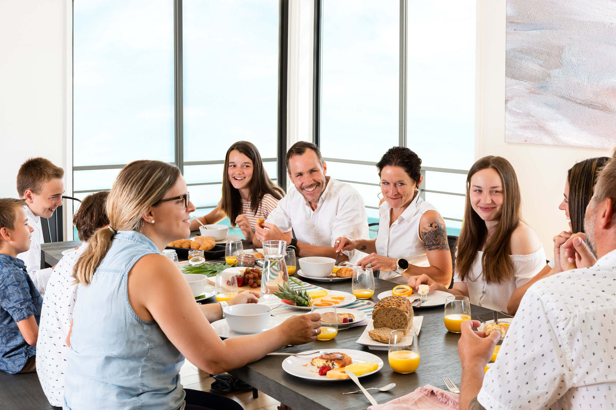 Siberian Birch::Lifestyle::Family Diner on the Siberian Birch Dining Set