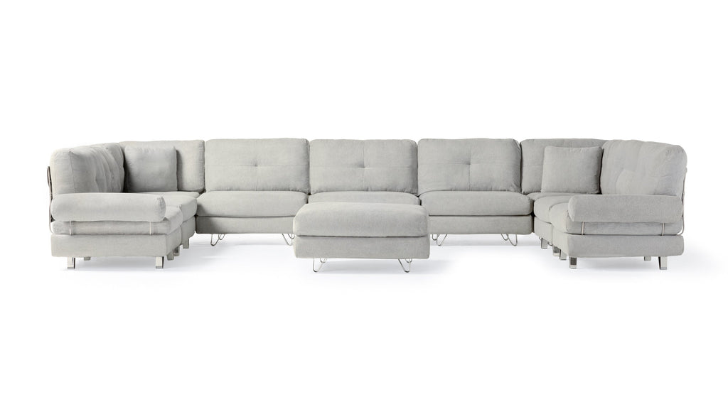 Transformer Couch - 10 Seater - Timberwolf Grey