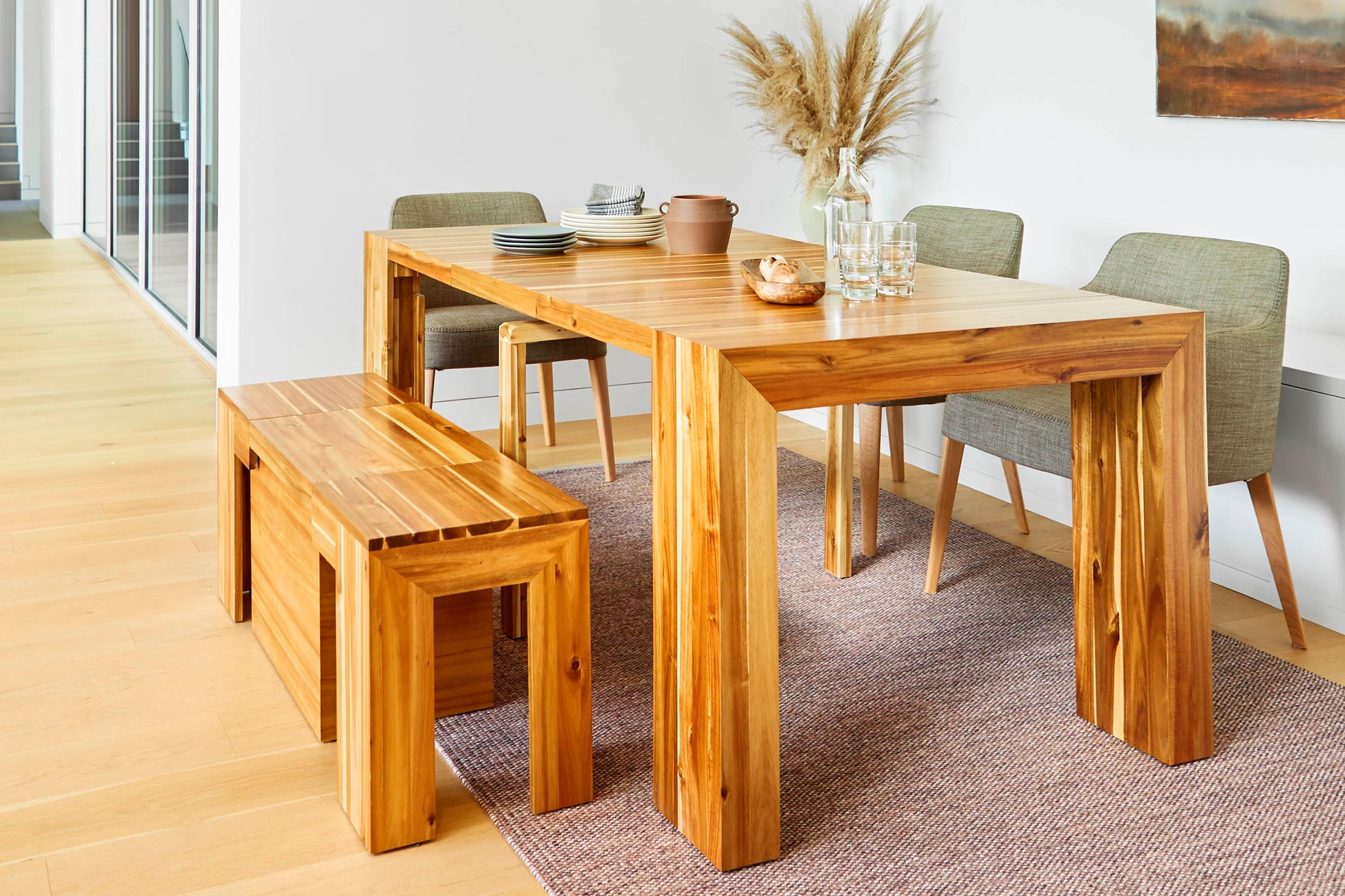Australian Acacia::Lifestyle::Australian Acacia Dining Set in a beautiful inside