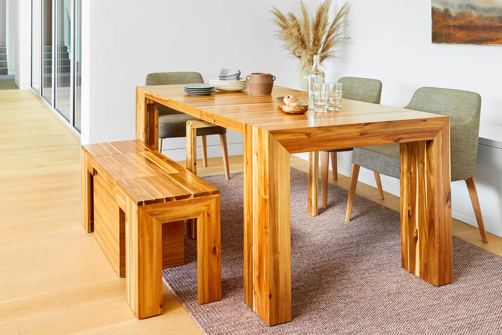 Australian Acacia::Lifestyle::Australian Acacia Dining Set in a beautiful study
