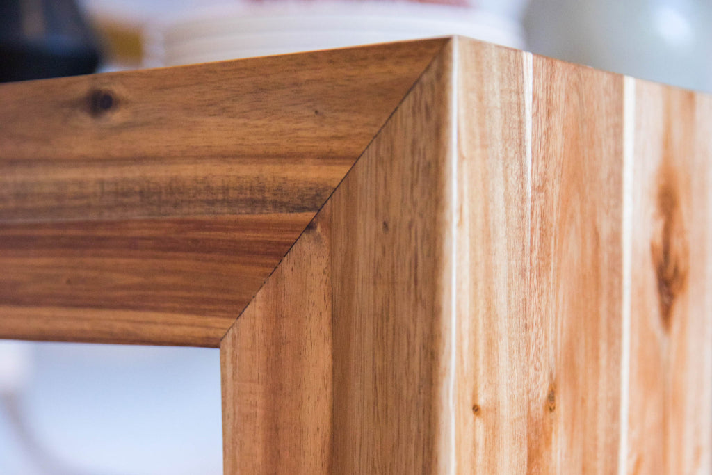 Australian Acacia::Lifestyle::Australian Acacia Dining Set in a beautiful closeup