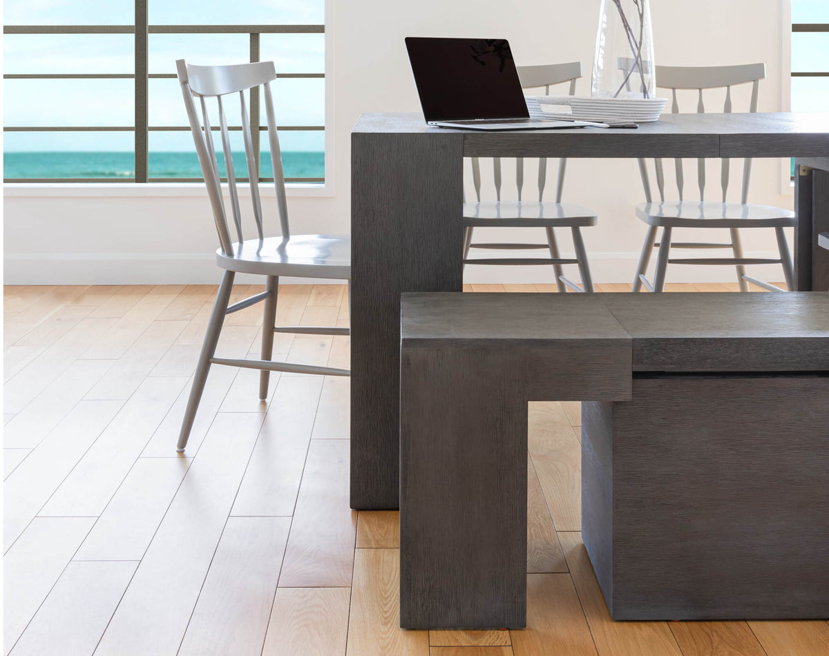 Siberian Birch::Lifestyle::Coffee time on the Canadian Dark Oak Transformer Table with backgroud