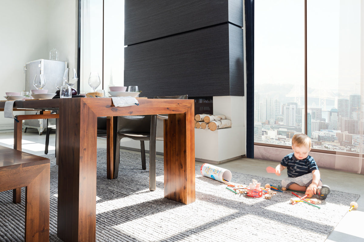 American Mahogany::Lifestyle::Informal table setting on the American Mahogany Dining Set 4